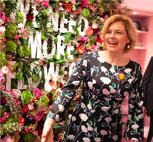 Julia Klöckner Julia Klöckner, de Duitse minister van Voeding, Landbouw en Consumentenbescherming