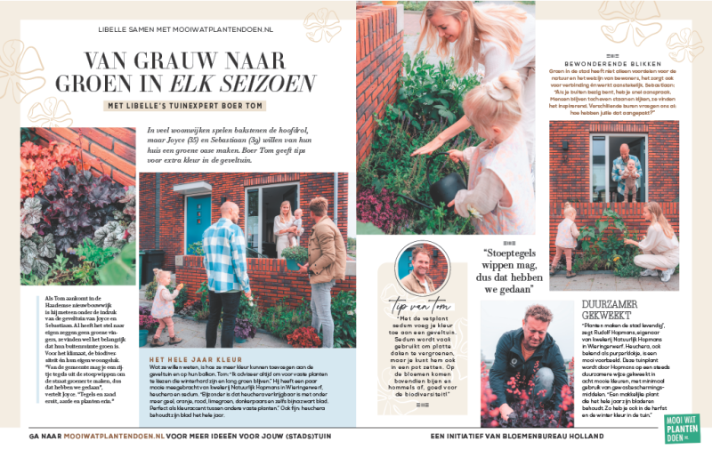 Libelle - Dutch weekly magazine - From Grey to Green