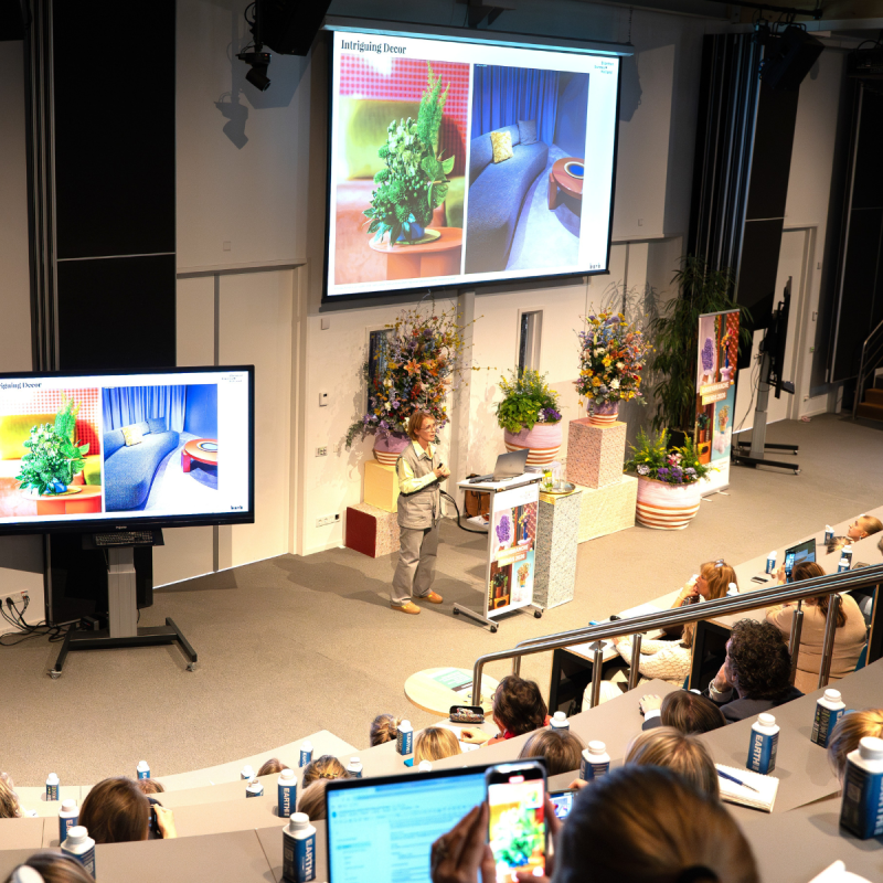 Aafje Nijman bij Trendpresentatie