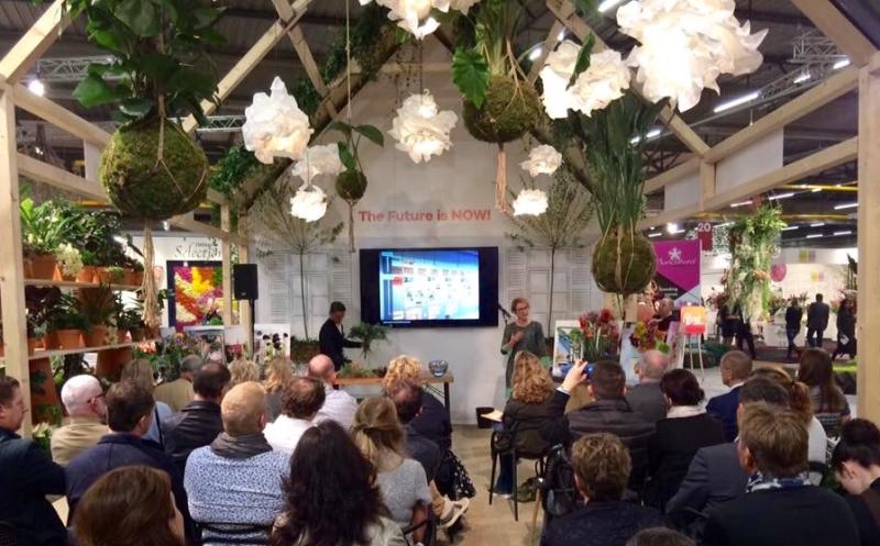 Aafje Nijman en Joan Stam tijdens de RFH Trade Fair 2016 Aafje Nijman en Joan Stam tijdens de RFH Trade Fair 2016